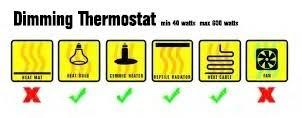 Habistat Dimming Thermostaat High range